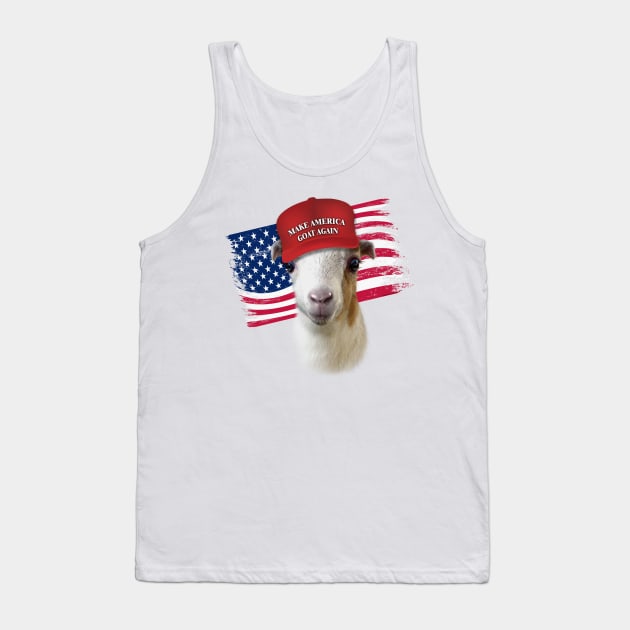 Make America GOAT Again LaMancha Kid Goat Tank Top by IconicTee